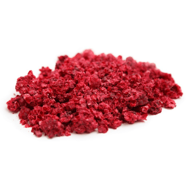 Infused Dried Raspberry Crumble